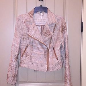 Free People brown textured jacket